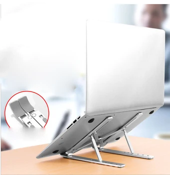 Stand Notebook Aliaj De Aluminiu Desktop Laptop Stand Universal De Pliere Portabil De Stocare De Bază De Ridicare