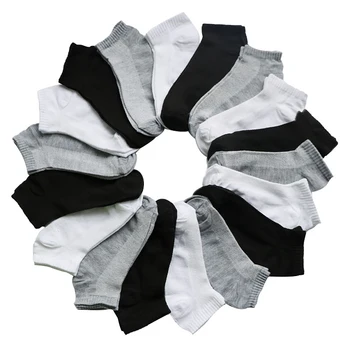 Vara pentru Femei Șosete Scurte, se Taie Glezna Șosete pentru Femei Femei Femei Fete Gri Alb-Negru Șosete Scurte Respirabil Chaussettes