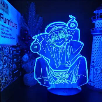 Hanako Kun 3D Lumina de Noapte Toaletă Legat de Anime Lampa Decor Acasă de Iluminat Decor Dormitor Lampa Creative Lampara Copii Cadou Lampe