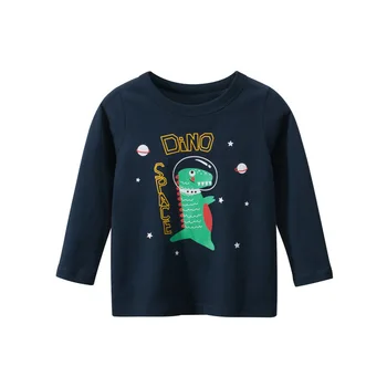 Copii Baieti Tricou Copil din Bumbac Fete de Îmbrăcăminte Toddler Copii T-shirt pentru Copii Dinozaur desen Animat de Imprimare Topuri Tee 2-7 Ani Tee Noi 2020