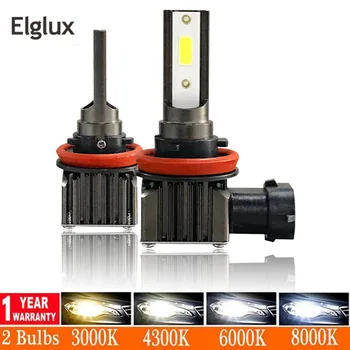 Elglux Lampă Becuri h1 H7 LED H4, H11 9005 9006 HB3 HB4 H13 Condus 9004 9007 9012 Masina Faruri Lumini 12V 24v 6000K Auto Lampă de Ceață