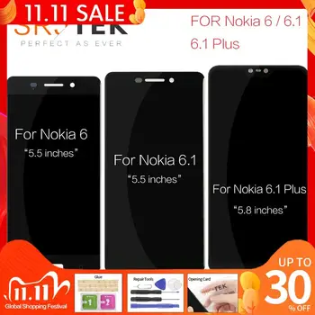 Pentru Nokia6 Nokia 6.1 Display LCD Touch Screen Digitizer X6 2018 TA-1045 TA-1050 Pentru Nokia 6.1 Plus, Ecranul LCD de Înlocuire