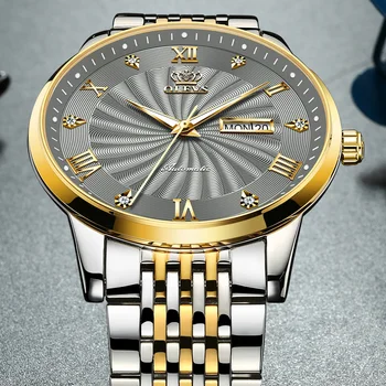 OLEVS Bărbați Ceas Mecanic de Brand de Top de Lux Automatic Watch Sport din Oțel Inoxidabil Impermeabil Ceas Barbati relogio masculino 6530