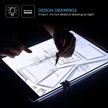 A4 CONDUS de Desen Tableta Grafica Digitala Pad USB LED Light Box Copia Bord Electronic Arta Grafica Pictura Masa de Scris Schițe