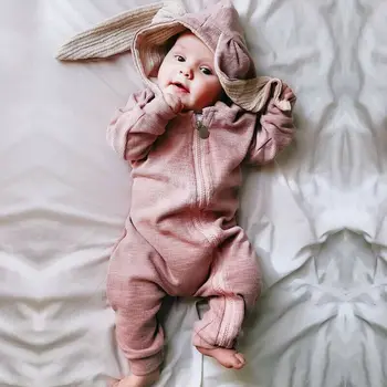 Primavara Toamna Anului Nou-Născuți Haine Pentru Copii Bunny Baby Salopetă De Bumbac Hanorac Fete Nou-Născut Body-Uri De Moda Pentru Sugari Costum Baieti Haine