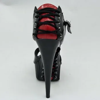LAIJIANJINXIA Femei de Vara Sexy 15cm Subțire de Înaltă Tocuri Pantofi Roman Curea Glezna Club de noapte Pantofi de Dans, Sandale de Dans Pol Pantofi