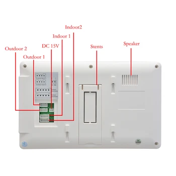 Vigtech 7 Inch Culoare Monitor Interior Cu Adaptor Video Telefon Ușă De Interior Acasă Aparat De Interfon Cu Fir Doorbell