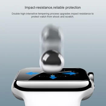 Sticla pentru Apple Watch Serie 4/3/2/1 Nillkin Acoperire Completă 3D Ecran Protector de Sticlă pentru Apple Watch 4 (44/40/42/38mm)