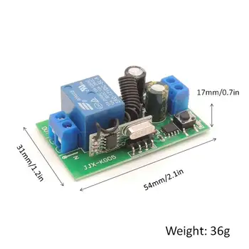 433 MHz rf Control de la Distanță AC 220V 10A 1CH Releu Receptor universal pentru garaj/usi/Lumina/LED/Ventilator/motor/transmisie a Semnalului