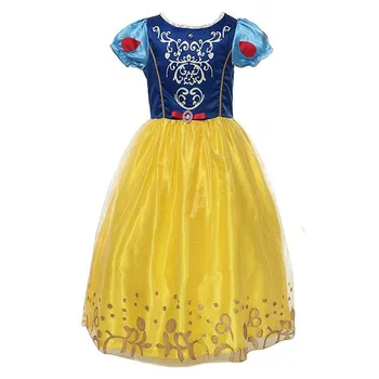 Fete Snow White Dress Copii Princess Dress Up Costume Copilul Albă Ca Zăpada Și Huntsman De Îmbrăcăminte Fantezie De Crăciun Tinutele De Petrecere