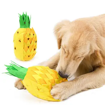 Câine De Companie Mestecați Jucării De Înaltă Calitate Moale Molar De Sunet De Animale De Companie Jucărie De Ros Ananas Forma De Animale De Companie Jucării