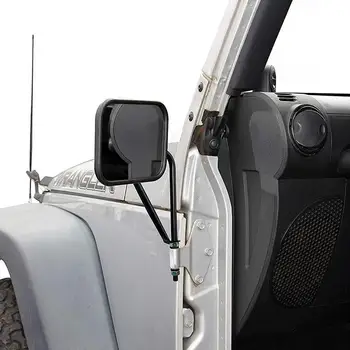 Rotație de 360 de fixare cu șuruburi Balama de Ușă Oglindă pentru Jeep Wrangler JK 07-17 JL 2018 TJ 96-99 Masina Portierei Laterale Retrovizoare Eliberare Rapidă Oglindă