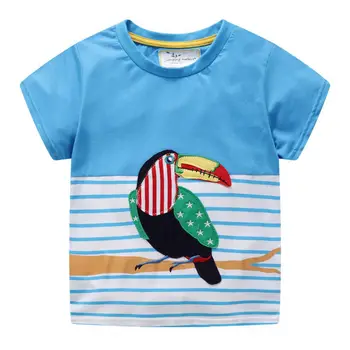 En-gros de Desene animate topuri Baby Boy avion Tricou tricouri Pentru Vara Copii Fete Băiat broasca T-Shirt-uri Haine haine de Bumbac topuri tricouri