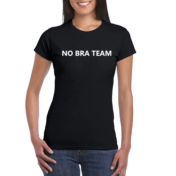BLWHSA Fără Sutien Echipa tricouri Femei Imprimare de Moda cu Maneci Scurte din Bumbac Slogan Amuzant tricou de Vara Cadou Fată Sexy Topuri Tricouri