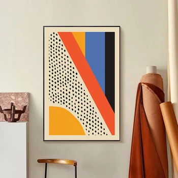 Geometrice Abstracte Scena Scandinavia Panza Pictura Perete Printuri de Arta Poster Imagine pentru Galerie Living Interior Decor Acasă