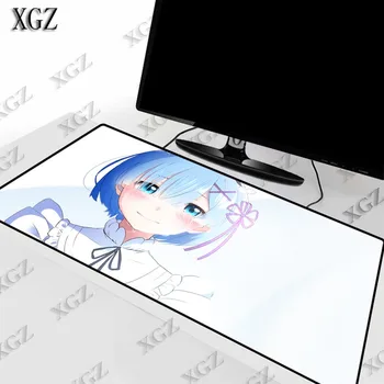 XGZ Re Zero Fata Anime foarte Mari Mouse Pad Calculator PC pad Anti-alunecare de Cauciuc Natural cu Blocare Marginea Gaming Mat