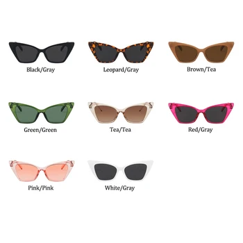 Sexy Ochi de Pisica Nuante Pentru Femei de Moda Mici, Albe, ochelari de Soare Femei 2020 Brand de Lux de Designer de Epocă Oculos De Sol Feminino UV