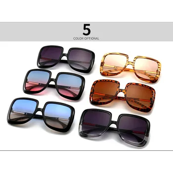 2020 Nouă Epocă Supradimensionate Pătrat ochelari de Soare pentru Femei Brand de Lux de Design de Moda, Cadru Mare Gradient de Ochelari de Soare Pentru Femei UV400