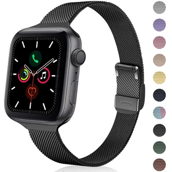 Ceas curea accesorii pentru Apple watch 5/4/3/2/1 iwatch apple watch bratara 40mm 38mm 42mm 44mm milanese loop wristbelt